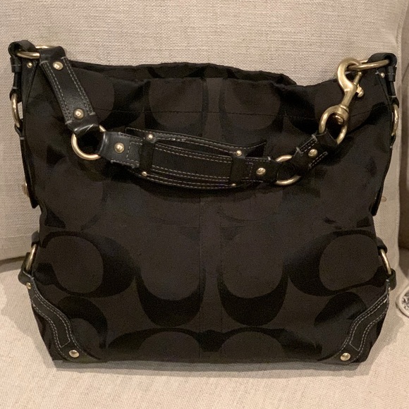 Coach Handbags - Coach Carly Large 10620 Black Shoulder Bag